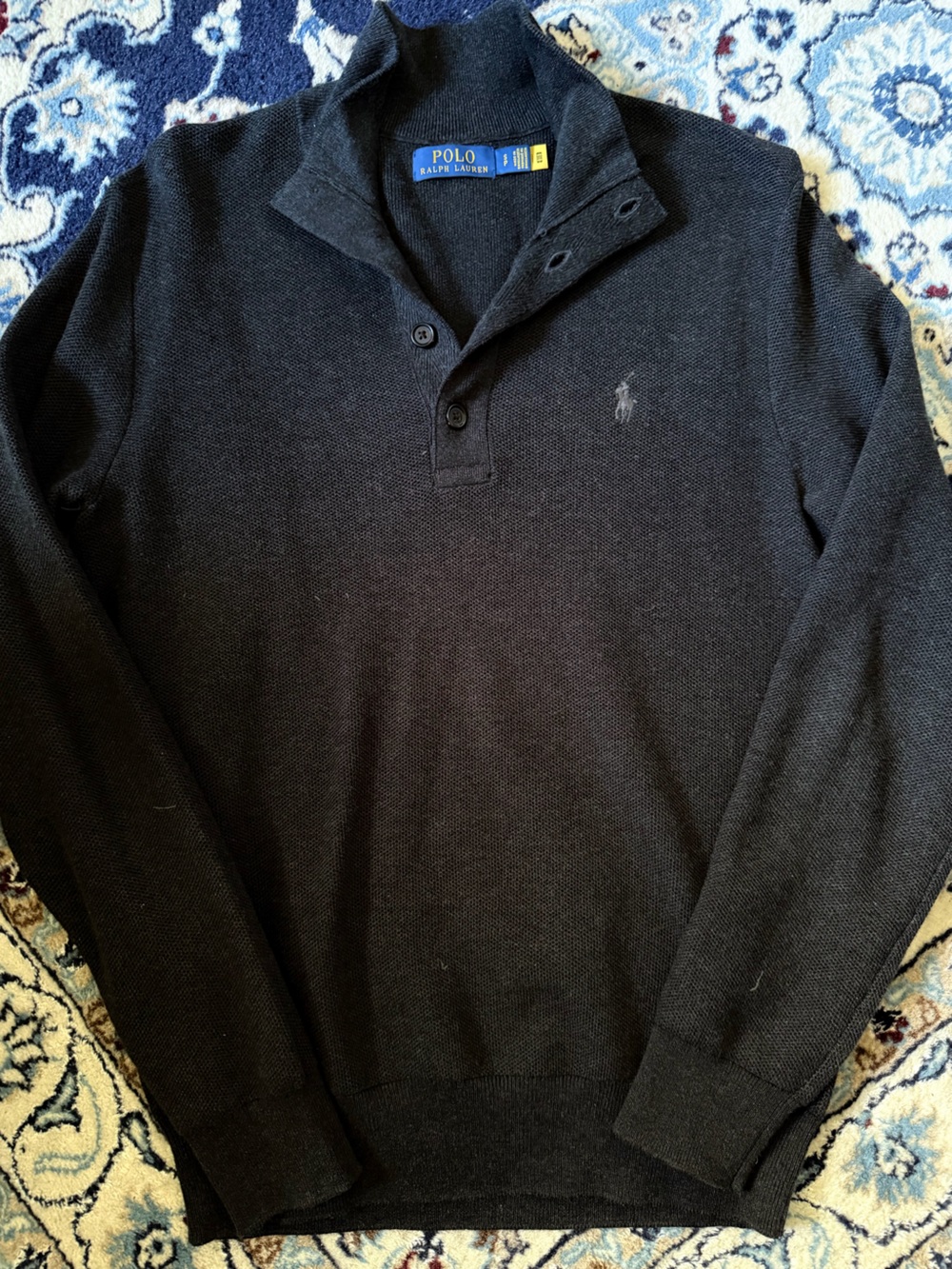 Polo by Ralph Lauren Men's Black Long-Sleeve
